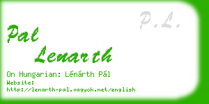 pal lenarth business card